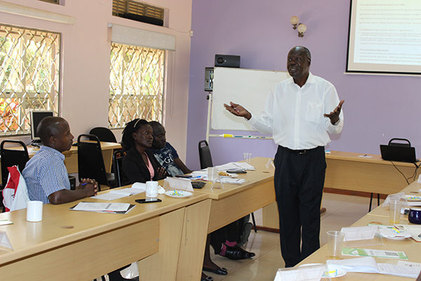 Prof Otim-Nape emphasizes to journalists their key involvement in transforming Uganda’s agricultural sector through continuous reporting on the issues about the sector